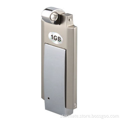 Metal USB Twister Model Flash Drive, High-speed 2.0 Interface, 2.36 x 0.94 x 0.26-inch Unit Size